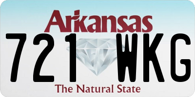 AR license plate 721WKG