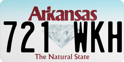 AR license plate 721WKH