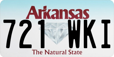AR license plate 721WKI