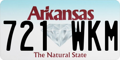 AR license plate 721WKM