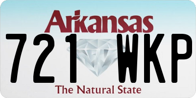 AR license plate 721WKP