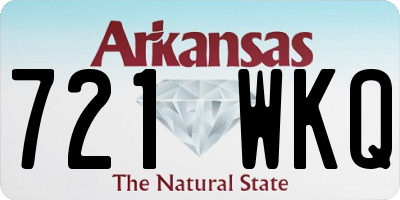 AR license plate 721WKQ