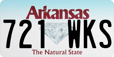 AR license plate 721WKS