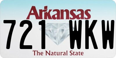 AR license plate 721WKW
