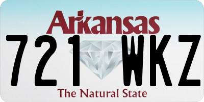 AR license plate 721WKZ