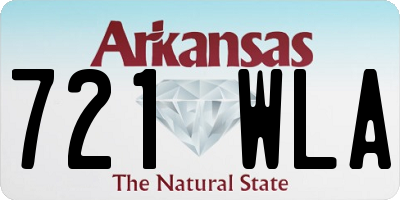 AR license plate 721WLA