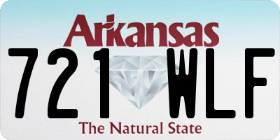 AR license plate 721WLF