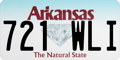 AR license plate 721WLI