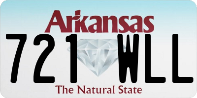 AR license plate 721WLL