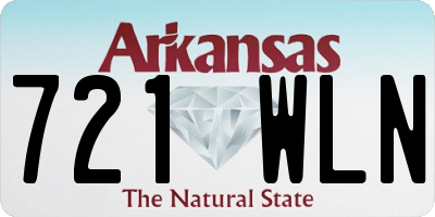 AR license plate 721WLN