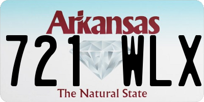 AR license plate 721WLX