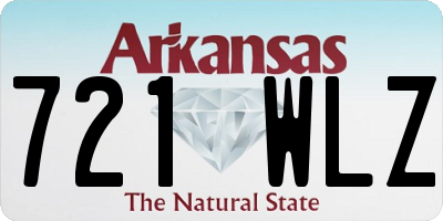 AR license plate 721WLZ