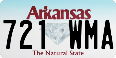 AR license plate 721WMA