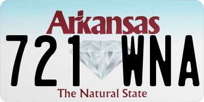 AR license plate 721WNA