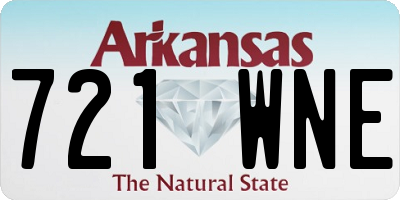 AR license plate 721WNE