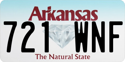 AR license plate 721WNF