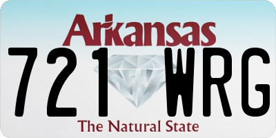 AR license plate 721WRG