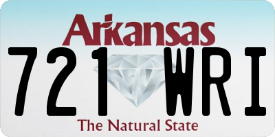 AR license plate 721WRI