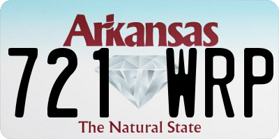 AR license plate 721WRP