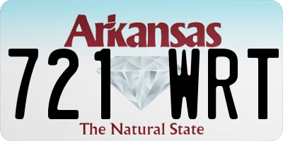 AR license plate 721WRT
