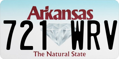 AR license plate 721WRV