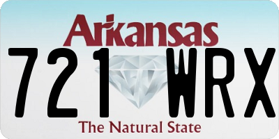 AR license plate 721WRX