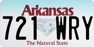 AR license plate 721WRY