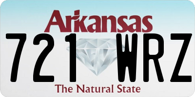 AR license plate 721WRZ