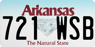 AR license plate 721WSB