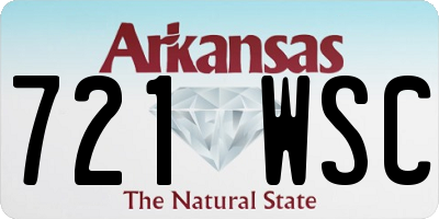 AR license plate 721WSC