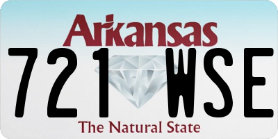 AR license plate 721WSE