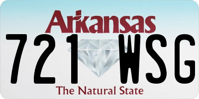 AR license plate 721WSG