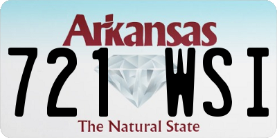 AR license plate 721WSI