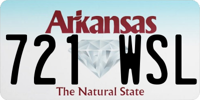 AR license plate 721WSL