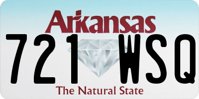 AR license plate 721WSQ