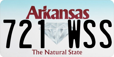 AR license plate 721WSS
