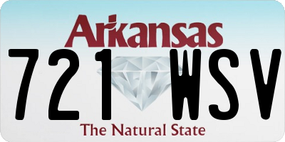 AR license plate 721WSV
