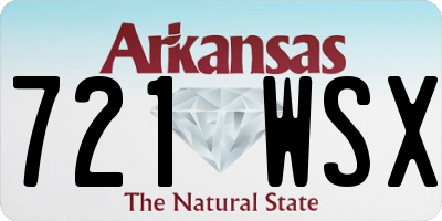 AR license plate 721WSX
