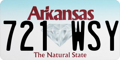 AR license plate 721WSY