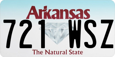 AR license plate 721WSZ