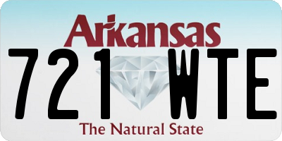 AR license plate 721WTE
