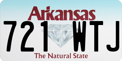 AR license plate 721WTJ