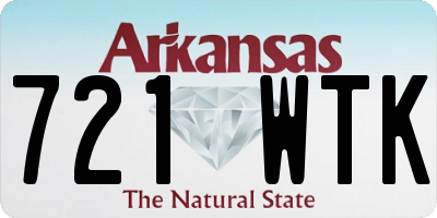 AR license plate 721WTK