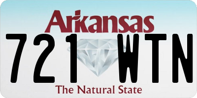 AR license plate 721WTN