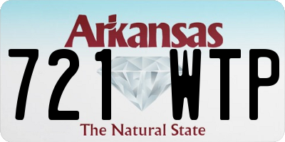AR license plate 721WTP