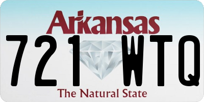 AR license plate 721WTQ