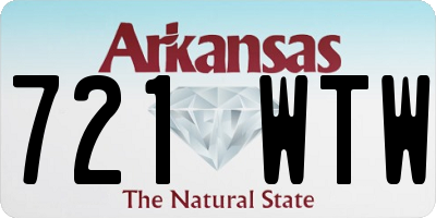 AR license plate 721WTW