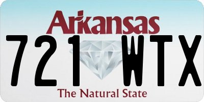 AR license plate 721WTX