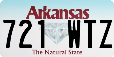 AR license plate 721WTZ
