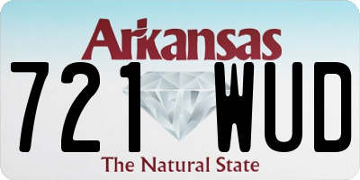 AR license plate 721WUD